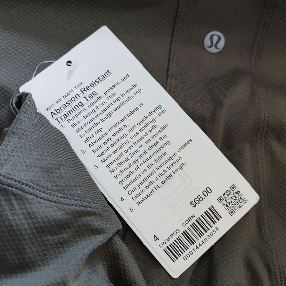 Lululemon Abrasion-resistant Training Tee, Carob Brown, Size 4 - Picture 4 of 4